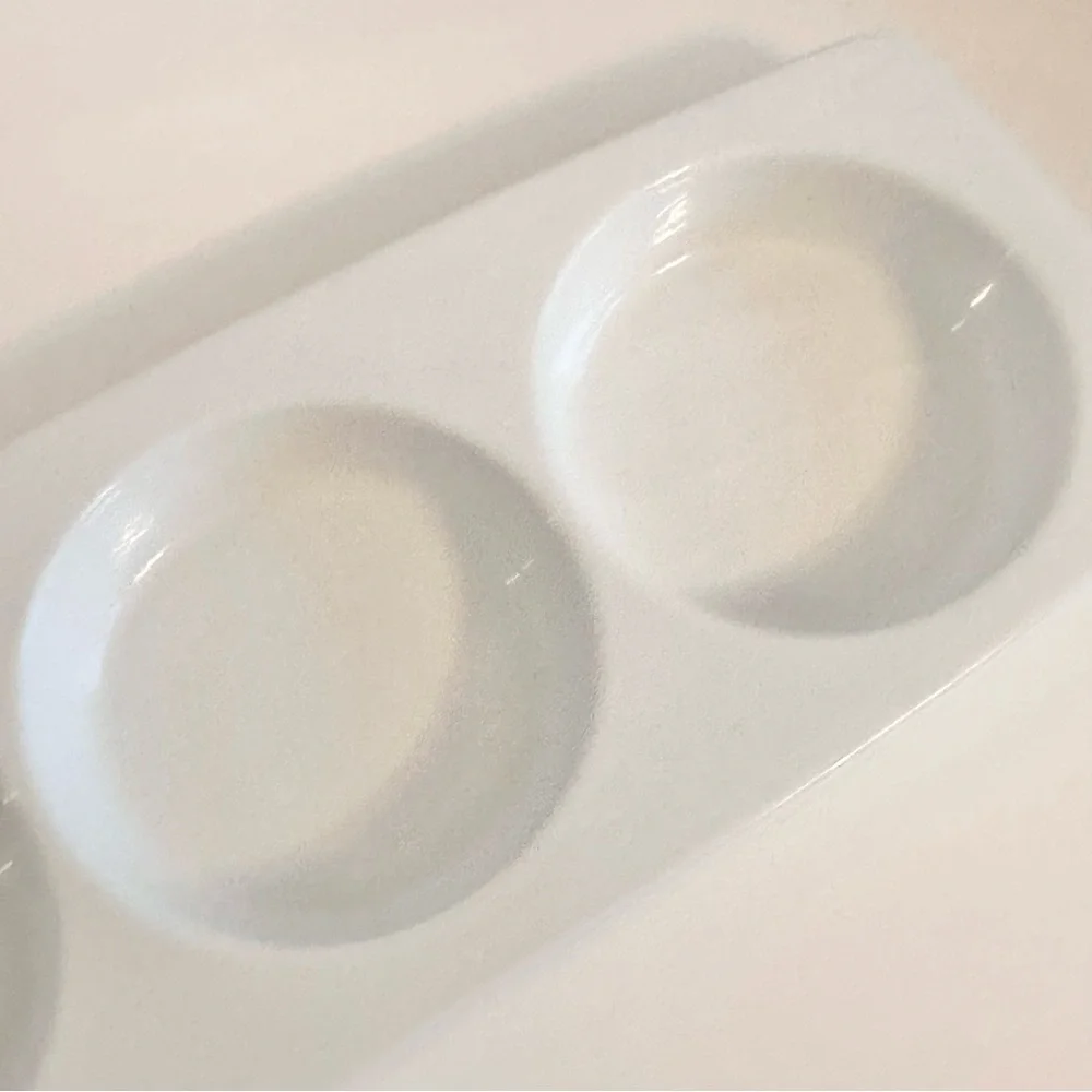 Crate Barrel Bret Bortner Condiment Spoon Ladle Rest Divided Serving Tray Plate